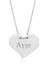 Gümüş Isimli Kalp Bayan Kolye 1