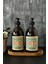 Ahşap Stantlı 500 ml Amber Renkli 2'li Vintage Cam Sabunluk Seti VINTAGE2STANTLISETSABUNLUK 1