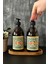 Ahşap Stantlı 500 ml Amber Renkli 2'li Vintage Cam Sabunluk Seti VINTAGE2STANTLISETSABUNLUK 3