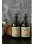 Ahşap Stantlı 500 ml Amber Renkli 2'li Vintage Cam Sabunluk Seti VINTAGE2STANTLISETSABUNLUK 4