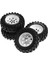 93MM Metal 1.9 Inç Beadlock Jant Lastik Lastik Seti 1/10 Rc Paletli Araba Traxxas, Üçgen Delik 12MM Adaptör, Beyaz (Yurt Dışından) 1
