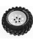 93MM Metal 1.9 Inç Beadlock Jant Lastik Lastik Seti 1/10 Rc Paletli Araba Traxxas, Üçgen Delik 12MM Adaptör, Beyaz (Yurt Dışından) 3