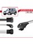 Mitsubishi Pajero (V60) 3 Kapı 1999-2006 Arası ile Uyumlu Ace-1 Ara Atkı Tavan Barı Gri 3 Adet Bar 3