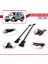 Mitsubishi Pajero (V60) 3 Kapı 1999-2006 Arası ile Uyumlu Fly Model Ara Atkı Tavan Barı Gri 4