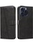 Kredi Kartı Yuvası ile IPhone 15 Pro Için Filp Durumda Preslenmiş Pu Deri Telefon (Yurt Dışından) 5
