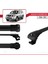 Nissan Pathfinder (R51) 2004-2012 Arası ile Uyumlu Ace-1 Ara Atkı Tavan Barı Siyah 3