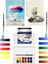 Schoellershammer 25X35 15 Sayfa 200 gr Daler Rowney Aquafine Travel Set 12 Renk Sulu Boya Set 1