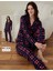 Kadın Süet Boydan Düğmeli Pijama Takımı 02003 - 1 Adet 1