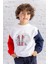 Erkek Çocuk Renkli Baskı Nakış Detaylı Sweatshirt - Lacivert 1
