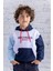 Erkek Çocuk Kapüşonlu Nakışlı Sweatshirt - Lacivert 1
