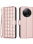 Xiaomi Poco C61 4g Kılıf Kare Izgara Deri Telefon Kapağı-Gül Altın (Yurt Dışından) 1