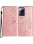 Xiaomi 13 Lite Telefon Kılıfı Için Çiçek Baskı Deri Cüzdan Kapak-Gül Altın (Yurt Dışından) 1