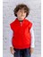 Çocuk Basic Kapüşonlu Yelek - Kırmızı 1