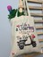 Ham Bez Çanta Tote Bag Scooter Life Dokuma Saplı Kadın Plaj Omuz Çantası 1