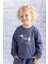 Erkek Bebek Baskı Nakış Detaylı Sweatshirt - Antrasit 1