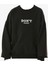 Kız Çocuk /erkek Çocuk Don't Anounce Çift Taraf Yazı Desenli Siyah Renk Oversize Sweatshirt 1