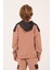 Unisex Çocuk Kapüşonlu Sweatshirt - Vizon 3