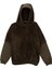 Unisex Çocuk Kapitone Detaylı Peluş Sweatshirt - Haki 1