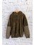 Unisex Çocuk Kapitone Detaylı Peluş Sweatshirt - Haki 3
