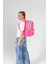 Quilted Sırt Çantası Pink K1771 3