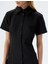 Gömlek Elbise Mini Düğmeli Pileli Kısa Kollu Slim Fit 5