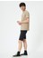 Yırtık Kot Şort Bermuda Slim Fit Katlı Paça Düğmeli 2