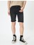 Yırtık Kot Şort Bermuda Slim Fit Katlı Paça Düğmeli 3