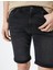 Yırtık Kot Şort Bermuda Slim Fit Katlı Paça Düğmeli 5