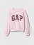 Kız Çocuk Pembe Gap Logo Oversize Fleece Sweatshirt 1