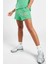 Sportswear Jersey High Waist Yüksek Bel Pamuklu Standart Kesim Kadın Şort Yeşil 1