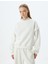Basic Oversize Sweatshirt Uzun Kollu Bisiklet Yaka Dikiş Detaylı 3