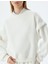 Basic Oversize Sweatshirt Uzun Kollu Bisiklet Yaka Dikiş Detaylı 5
