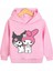 Punıx Kids Çılgın Kuromiler Baskılı Kapüşonlu Özel Üretim Şardonlu Kız Çocuk Sweatshirt 1