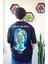Erkek Art Piece Baskılı Oversize Siyah Tshirt 2