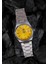 Vortex Silver Yellow Çelik Kol Saati 3