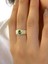 Minik Zümrüt Taşlı Günlük Kullanım Tarz 14 Ayar Altın Yüzük 2