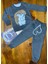 Gri Kirpi Desenli Sweatshirt Eşofman Takımı 1