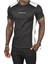 Örme Kumaş Fitilli Omuzu ve Yanları Şeritli Önü Yazılı T-Shirt 2403233 1