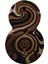 Shape Koleksiyonu Kahve Bej Tonlarda Soyut Desenli Dokuma Taban Modern Dekoratif Halı SHAPE74 3