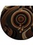 Shape Koleksiyonu Kahve Bej Tonlarda Soyut Desenli Dokuma Taban Modern Dekoratif Halı SHAPE74 4