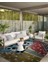 Shape Koleksiyonu Çok Renkli Puantiye Desenli Dokuma Taban Modern Dekoratif Halı SHAPE82 3