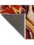 Shape Koleksiyonu Çok Renkli Soyut Desen Dokuma Taban Saçaklı Modern Dekoratif Halı SHAPE117 5