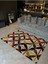 Shape Koleksiyonu Çok Renkli Soyut Desenli Dokuma Taban Modern Dekoratif Halı SHAPE76 2
