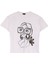 Bisiklet Yaka Baskılı Kırık Beyaz Kadın T-Shirt F4WL-TST0232 1