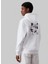 Kapüşon Yaka Beyaz Erkek Sweatshırt J30J325639YAF Grıd Monogram Hoodıe 2