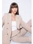 Oversize Geniş Kalıp Ceket Yaka Düğmeli Basic Düz Blazer Ceket D4562AX24AU 1
