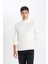 Slim Fit Dar Kesim Yarım Balıkçı Yaka Basic Düz Triko Kazak R1127AZ24WN 3
