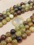 Çeyrek Dizi (9cm Uzunluğundadır!) Yeşil Alacalı Lal (Granat) (Garnet) Taşı Çeyrek Dizi 10MM (49238) 3
