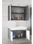Estella-Ea Antrasit 80 cm Mdf-Aynalı-Lavabolu Banyo Dolabı Takımı-Hazr Kurulu 3