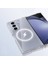 Samsung Galaxy Z Fold 6 Kılıf Magsafe Wireless Kablosuz Şarj Destekli Sert Şeffaf Darbe Emici Kapak (Embos) 5